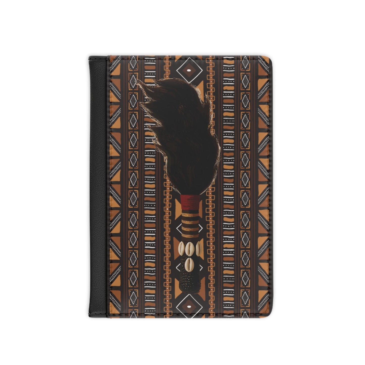 Mudcloth Print Passport Cover, African Inspired Travel Wallet