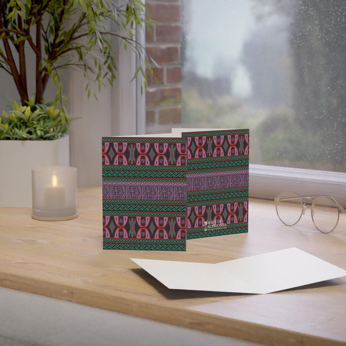 Purple Toghu African Greeting Cards (1, 10pcs)